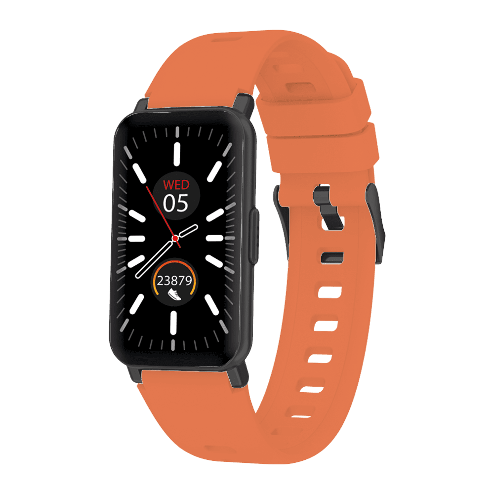 SMARTWATCH CAPRI CON CINTURINO DOPPIO ARANCIONE E NERO