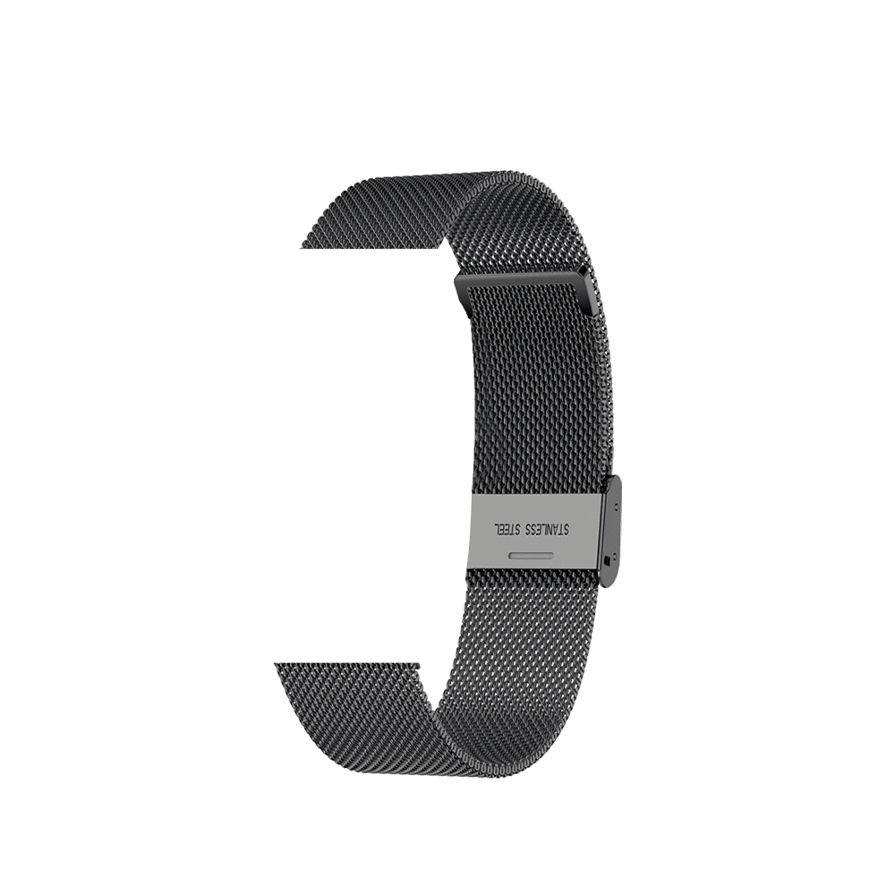 CINTURINO IN ACCIAIO NERO MAGLIA MILANO PER ROMA